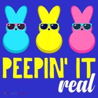 Peepin It Real Happy Easter Bunny Egg Gift Coaster thumb 2