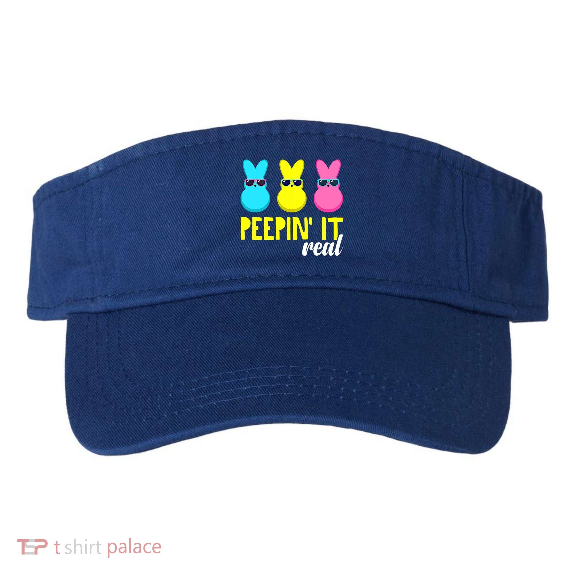Peepin It Real Happy Easter Bunny Egg Gift Visor