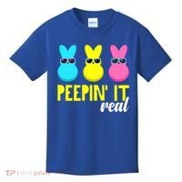 Peepin It Real Happy Easter Bunny Egg Gift Kids T-Shirt thumb 0