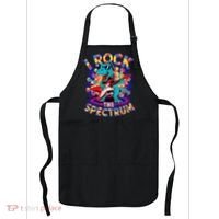 Proud I ROCK THE SPECTRUM Autism Awareness Teacher Love Apron thumb 0