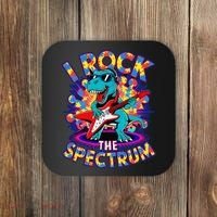 Proud I ROCK THE SPECTRUM Autism Awareness Teacher Love Coaster thumb 0