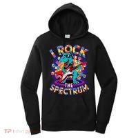 Proud I ROCK THE SPECTRUM Autism Awareness Teacher Love Women's Hoodie thumb 0
