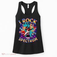 Proud I ROCK THE SPECTRUM Autism Awareness Teacher Love Women's Tank Top thumb 0