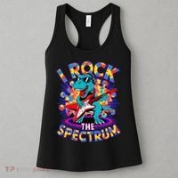 Proud I ROCK THE SPECTRUM Autism Awareness Teacher Love Women's Tank Top thumb 3