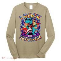 Proud I ROCK THE SPECTRUM Autism Awareness Teacher Love Long Sleeve Shirt thumb 0