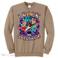 Proud I ROCK THE SPECTRUM Autism Awareness Teacher Love Sweatshirt thumb 0