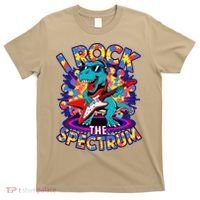 Proud I ROCK THE SPECTRUM Autism Awareness Teacher Love T-Shirt thumb 0