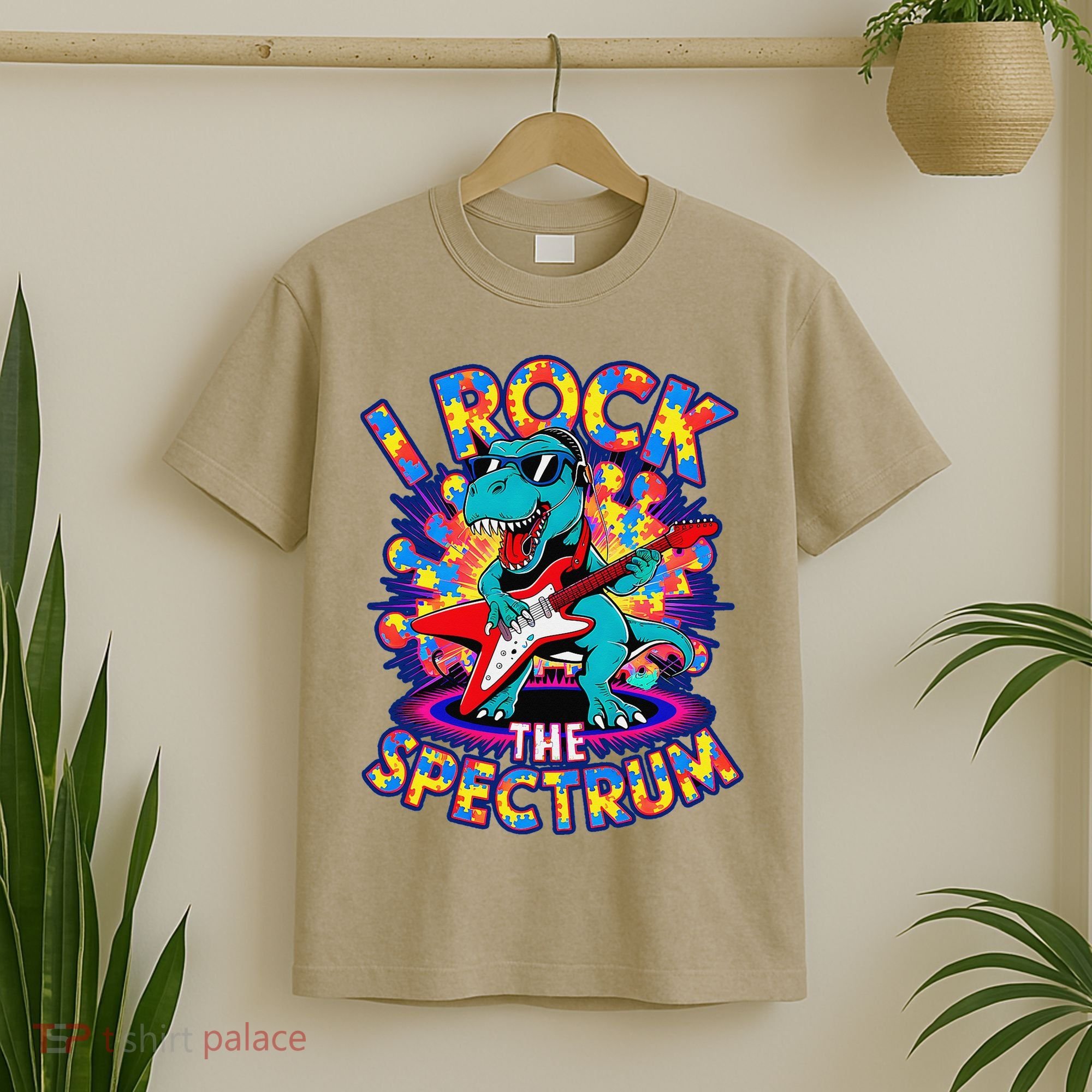 Proud I ROCK THE SPECTRUM Autism Awareness Teacher Love T-Shirt