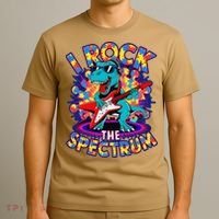 Proud I ROCK THE SPECTRUM Autism Awareness Teacher Love T-Shirt thumb 3