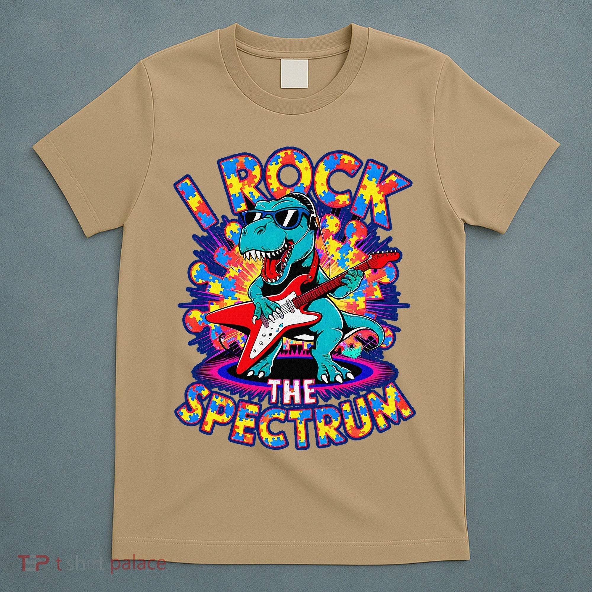 Proud I ROCK THE SPECTRUM Autism Awareness Teacher Love T-Shirt