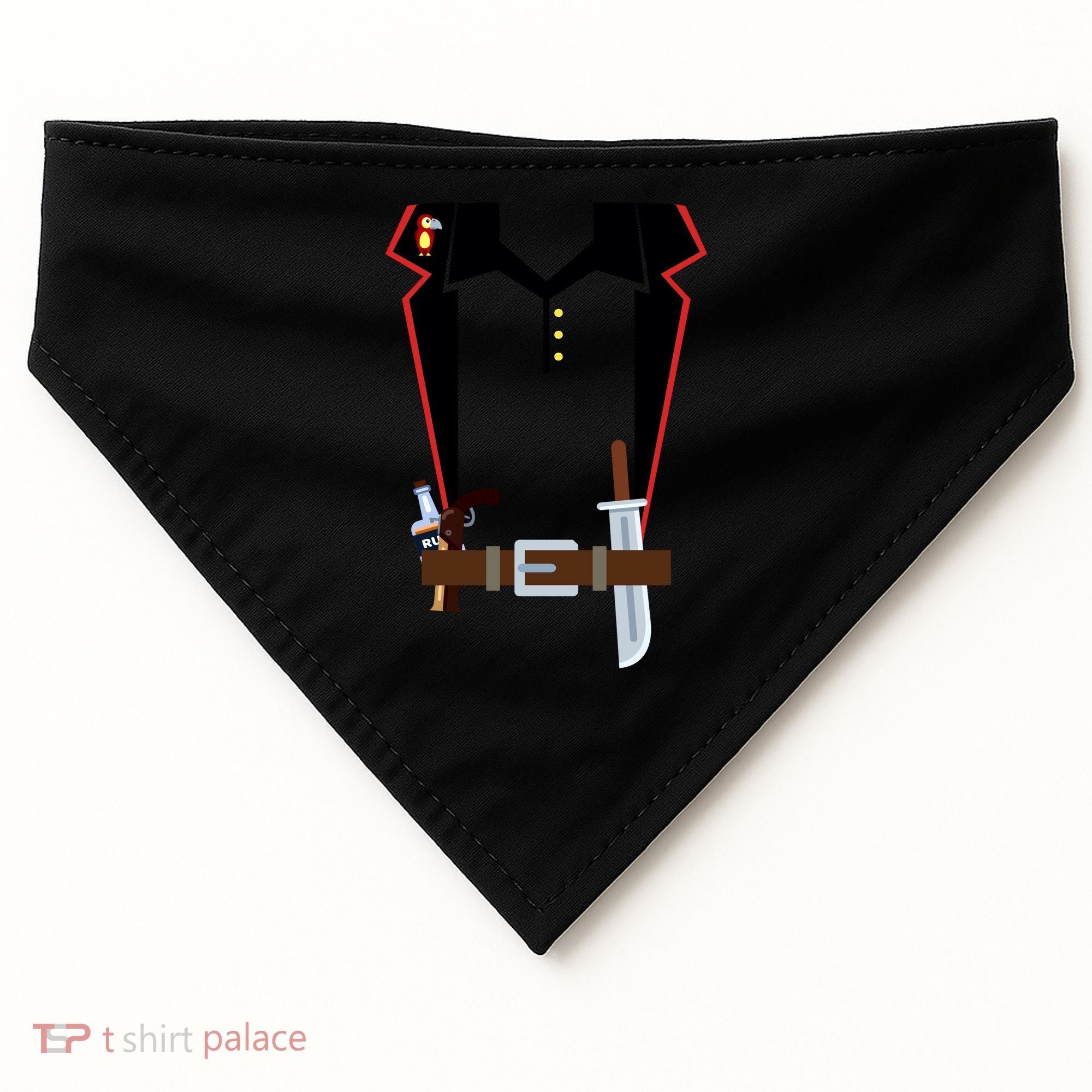 Pirate Costume Uniform USA-Made Doggie Bandana