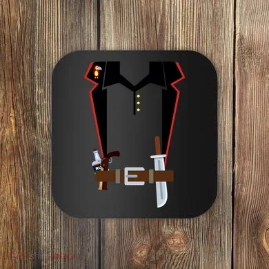 Pirate Costume Uniform Coaster