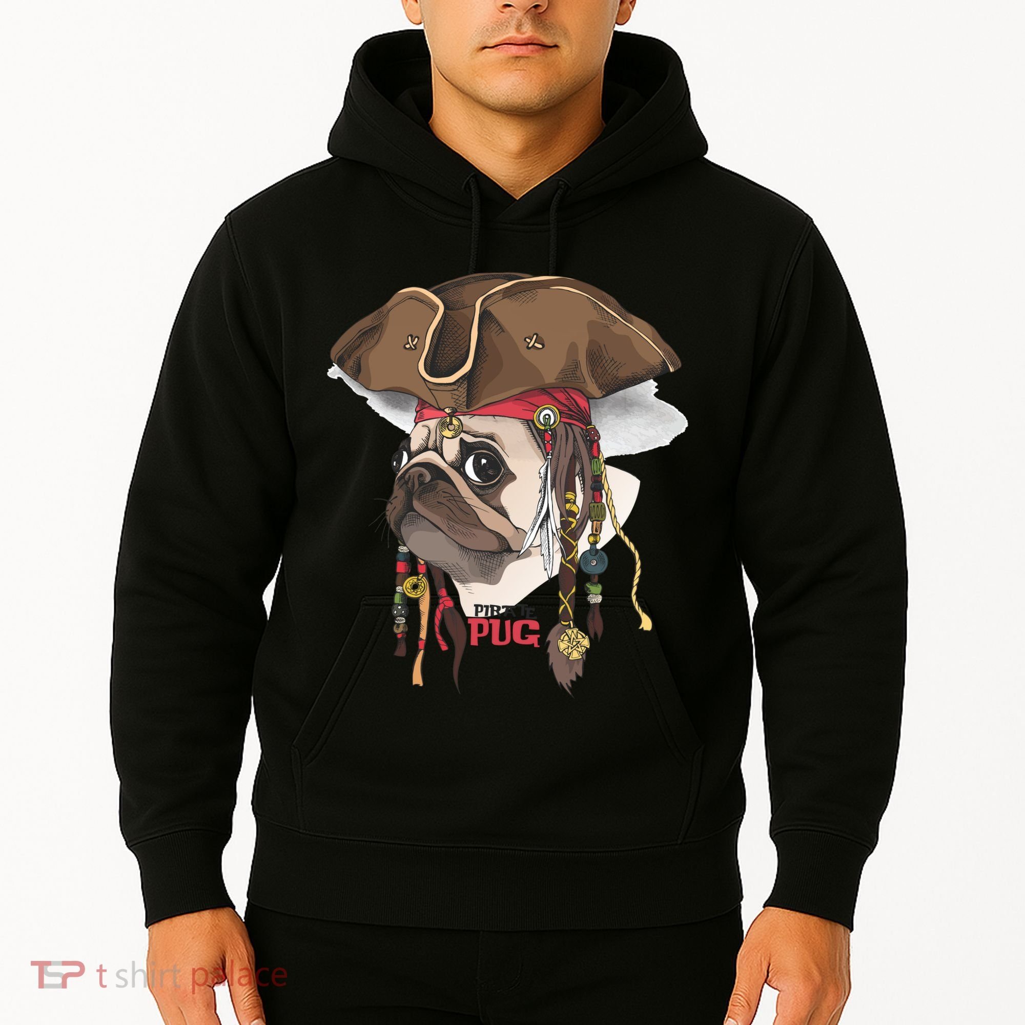 Pirate Pug Hoodie