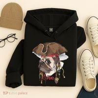 Pirate Pug Hoodie thumb 4