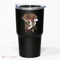 Pirate Pug Tumbler thumb 0