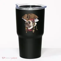 Pirate Pug Tumbler thumb 0
