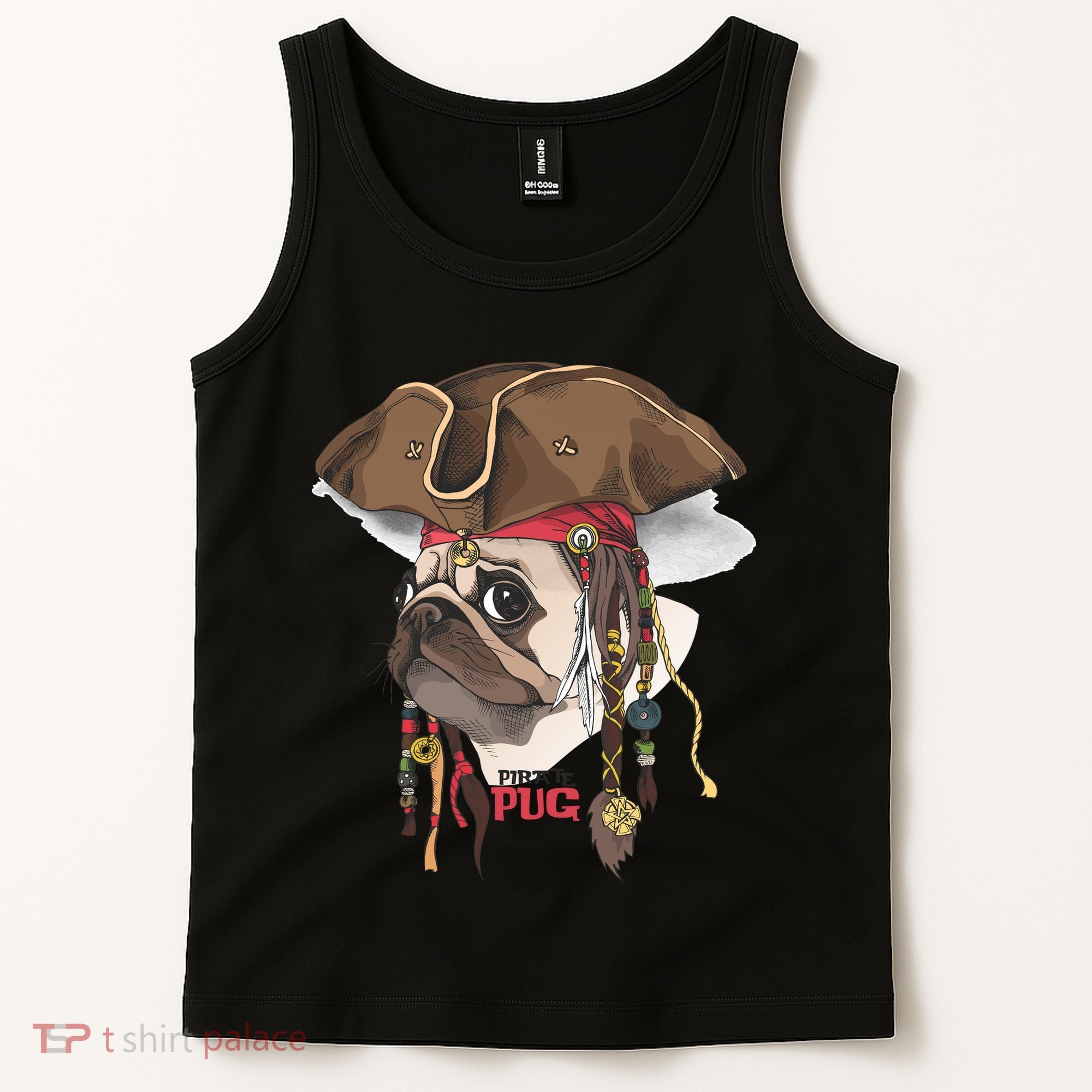 Pirate Pug Tank Top