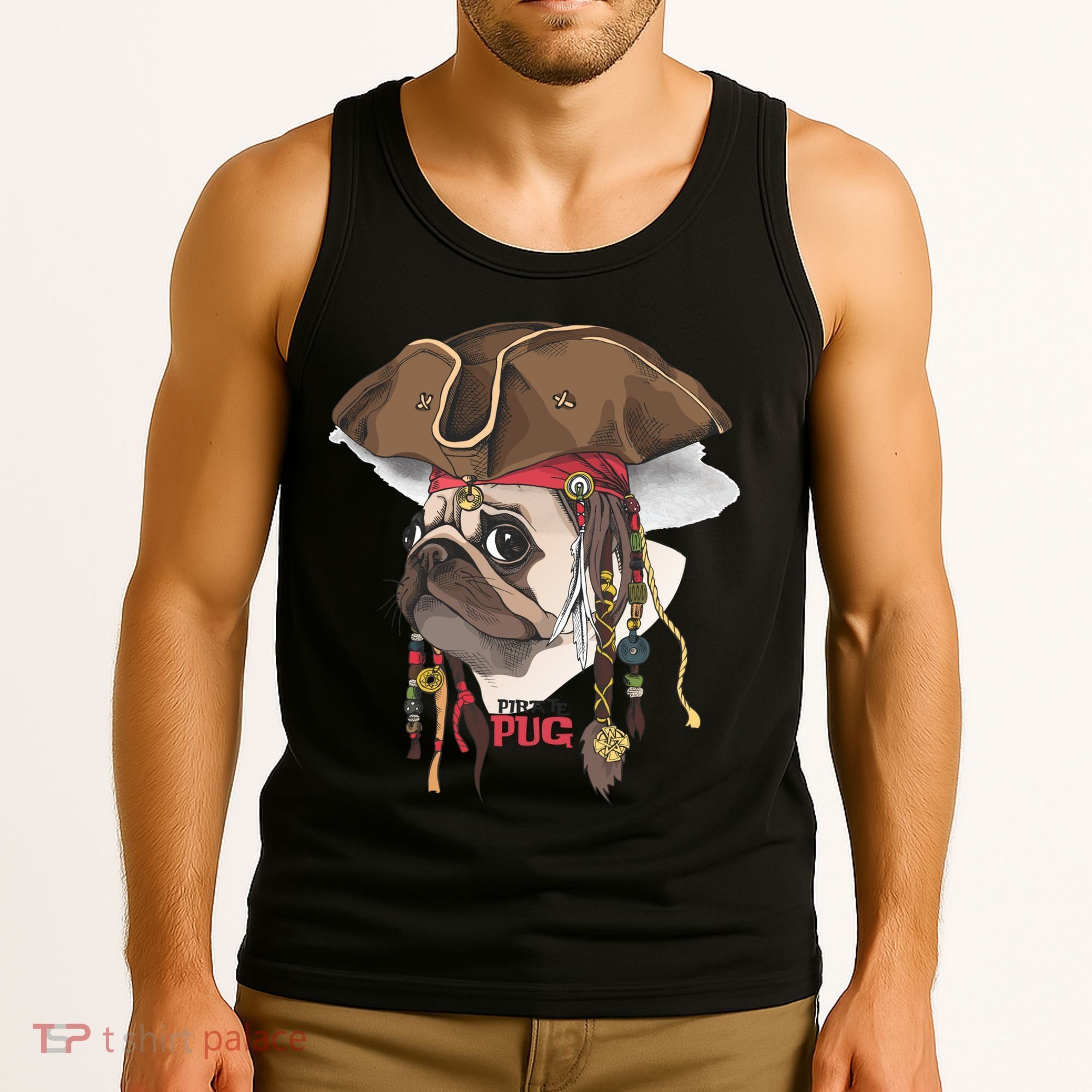 Pirate Pug Tank Top
