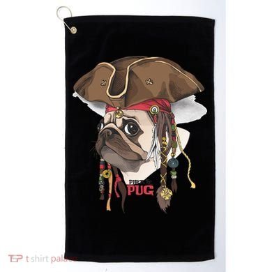 Pirate Pug Golf Towel