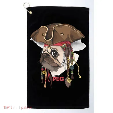 Pirate Pug Golf Towel