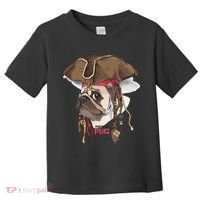 Pirate Pug Toddler T-Shirt thumb 0