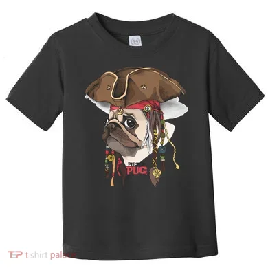 Pirate Pug Toddler T-Shirt