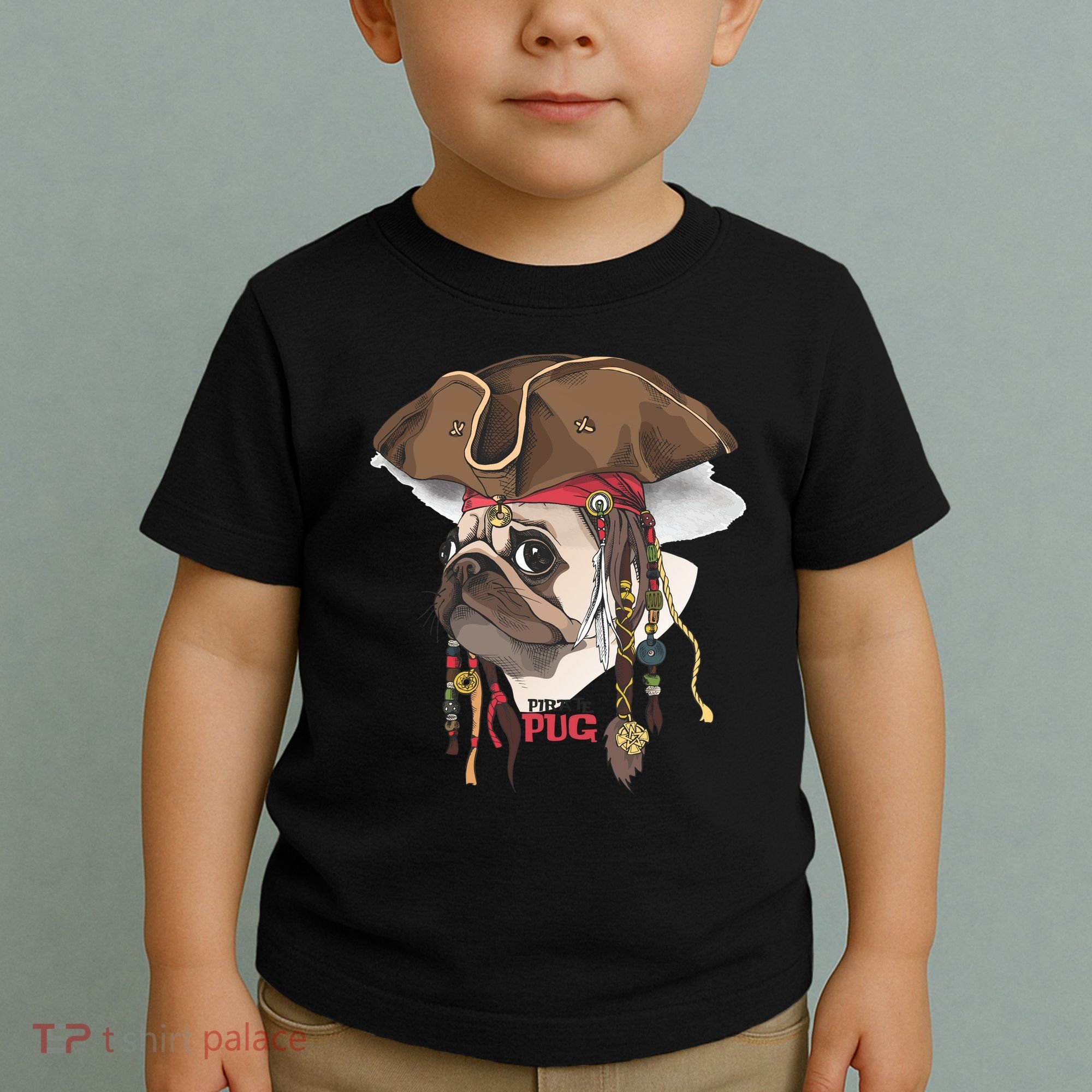 Pirate Pug Toddler T-Shirt