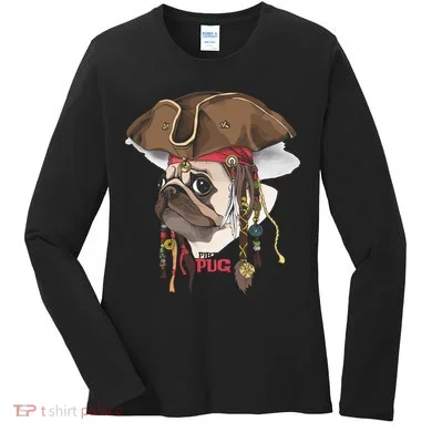 Pirate Pug Women's Long Sleeve Shirt