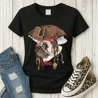 Pirate Pug Women's T-Shirt thumb 3