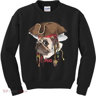 Pirate Pug Kids Sweatshirt