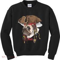 Pirate Pug Kids Sweatshirt thumb 0