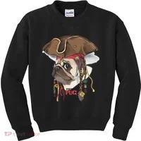 Pirate Pug Kids Sweatshirt thumb 0