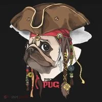 Pirate Pug Kids Sweatshirt thumb 2