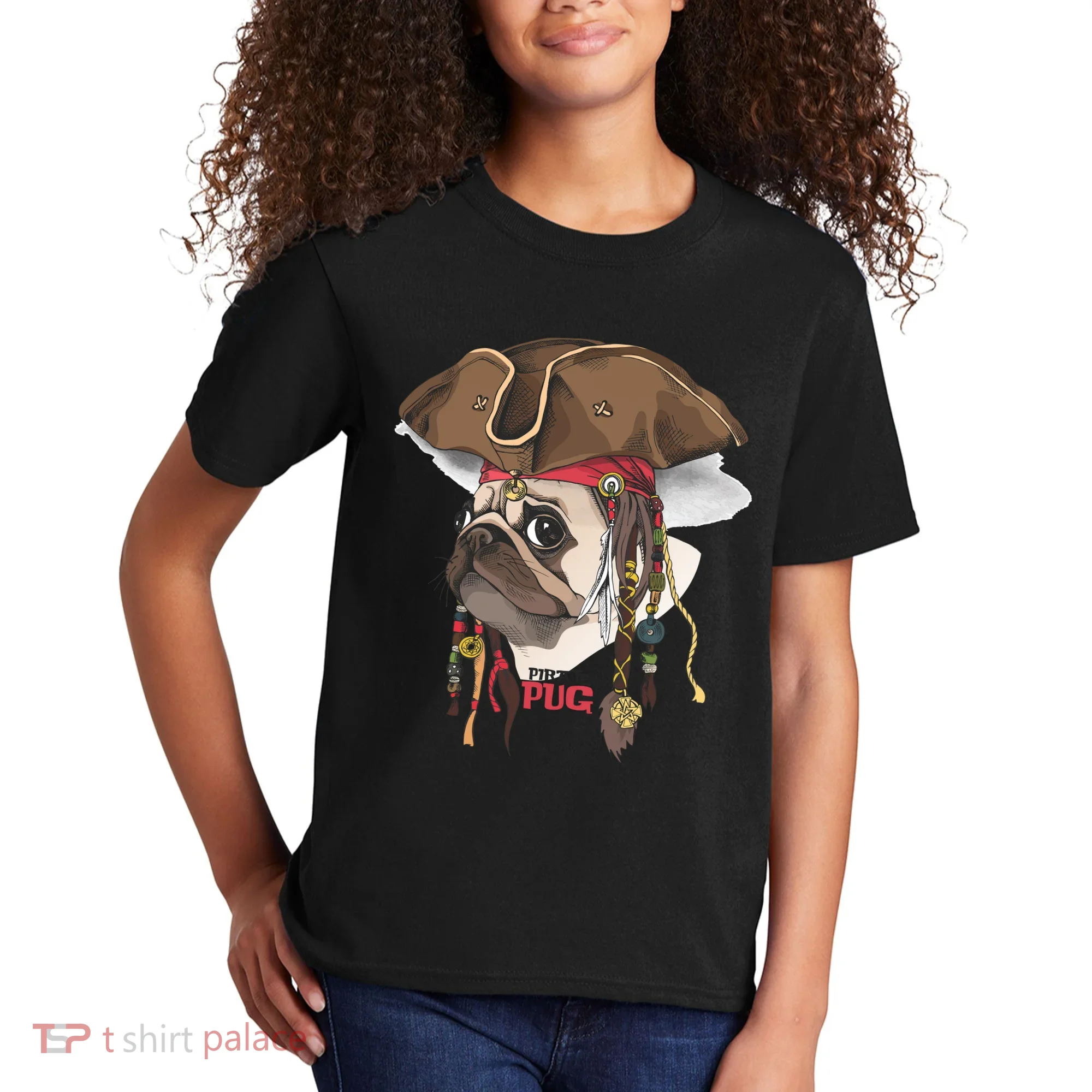 Pirate Pug Kids T-Shirt