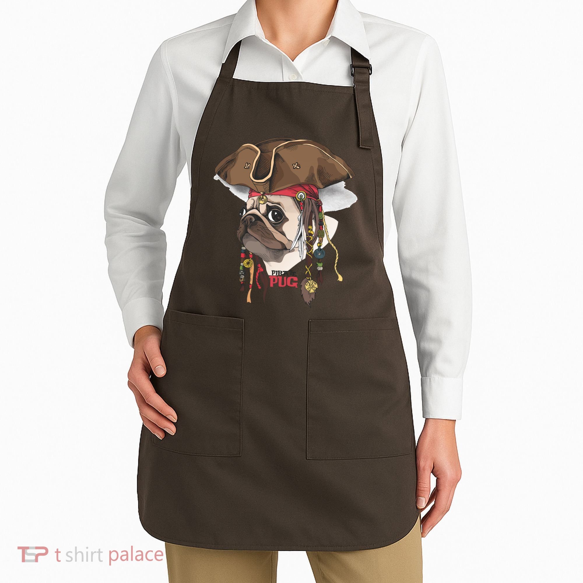 Pirate Pug Apron