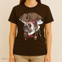 Pirate Pug T-Shirt thumb 4