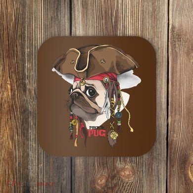 Pirate Pug Coaster