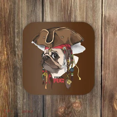 Pirate Pug Coaster