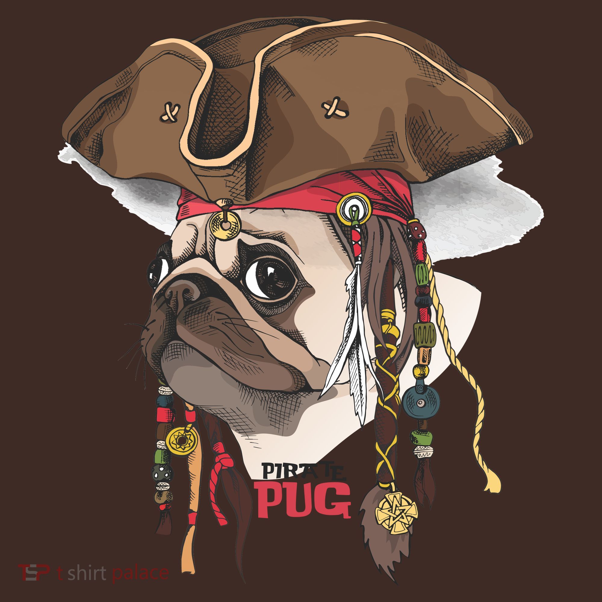 Pirate Pug Mousepad