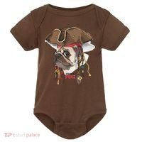 Pirate Pug Baby Bodysuit thumb 0