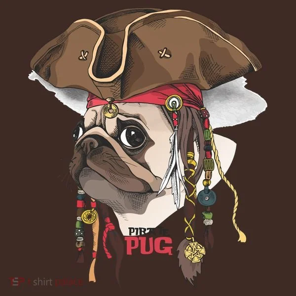Pirate Pug Kids Hoodie