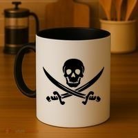 Pirate Skull & Cross Swords Coffee Mug thumb 4