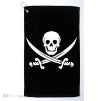 Pirate Skull & Cross Swords Golf Towel thumb 0