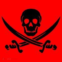 Pirate Skull & Cross Swords Santa Hat thumb 1