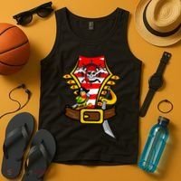 Pirate Skull & Parrot Costume  Tank Top thumb 4