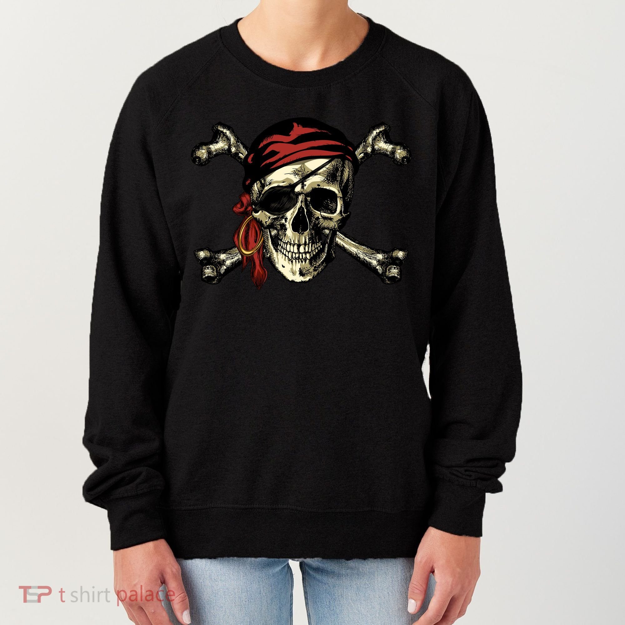 Pirate Skull Crossbones Women's Sweatshirt