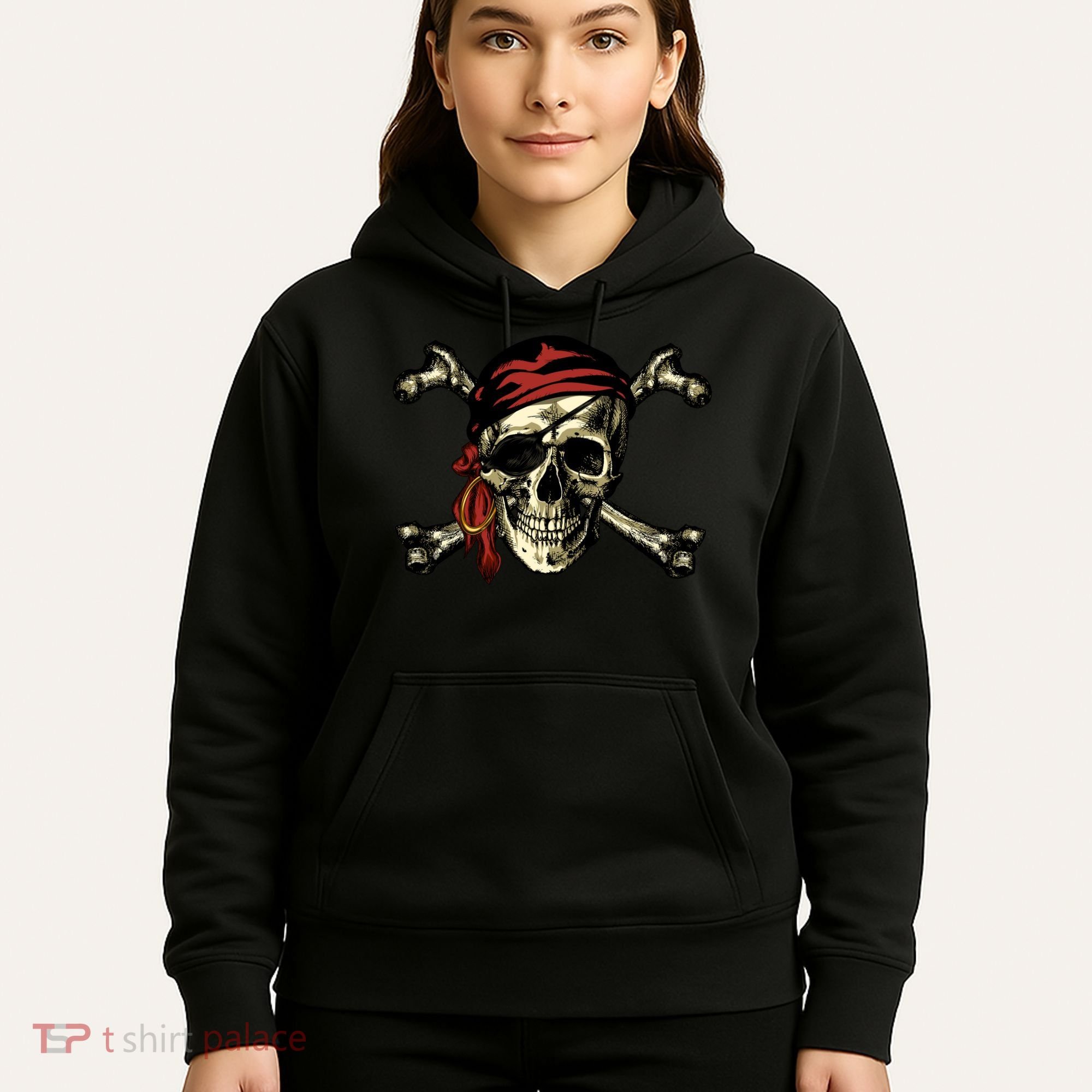 Pirate Skull Crossbones Hoodie