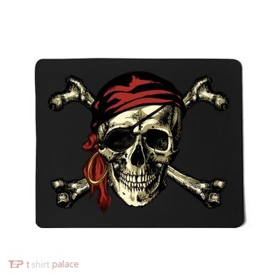 Pirate Skull Crossbones Mousepad