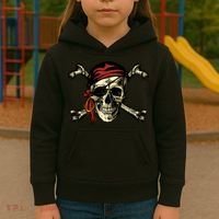 Pirate Skull Crossbones Kids Hoodie thumb 3