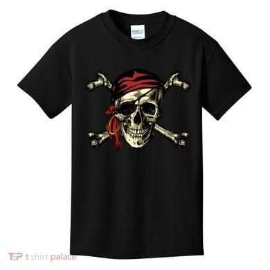 Pirate Skull Crossbones Kids T-Shirt